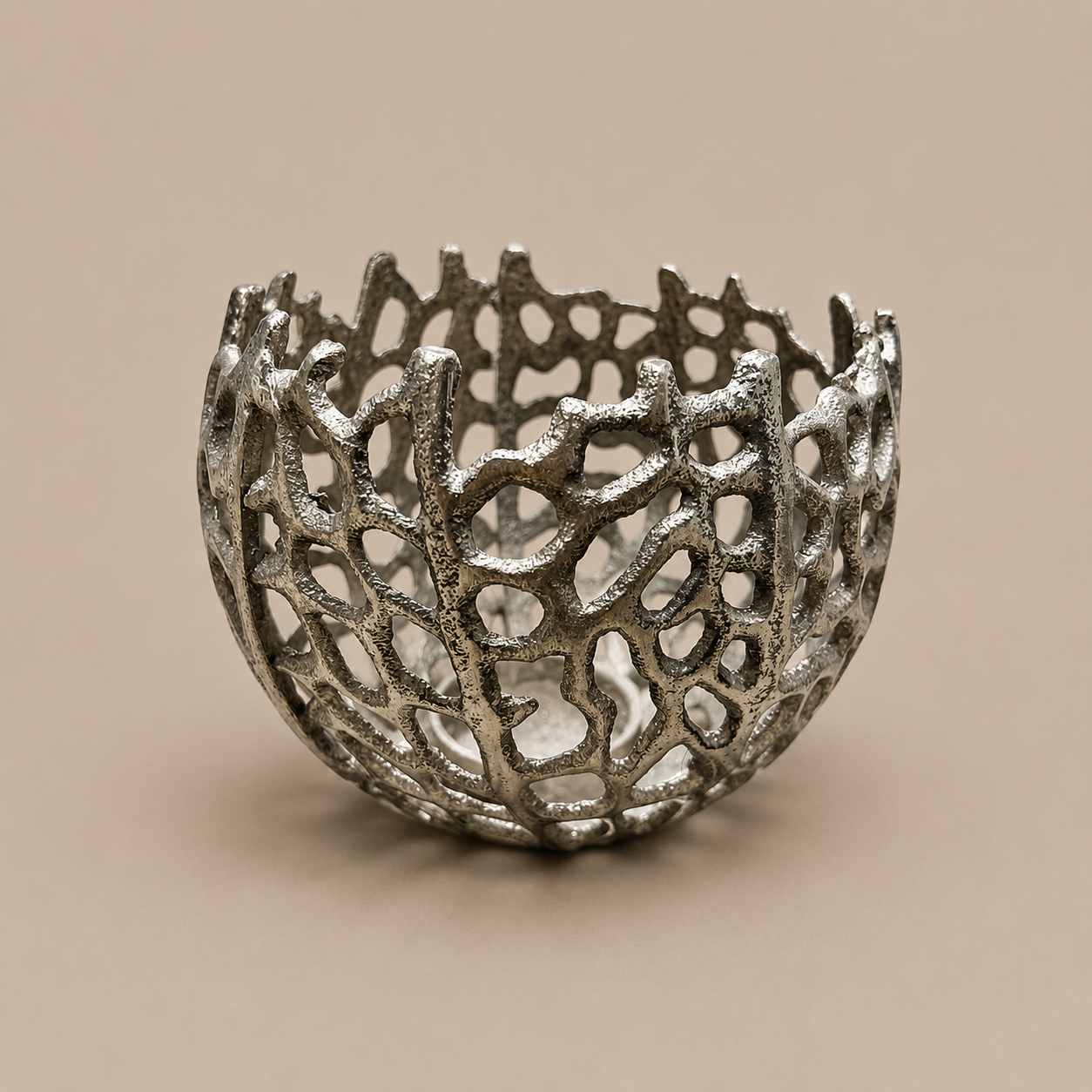 Photophore corail argent